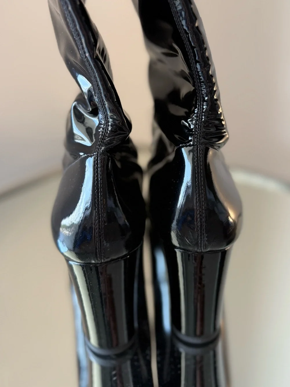 New Saint Laurent Betty Vinyl Over-The-Knee Boots $2,150 41